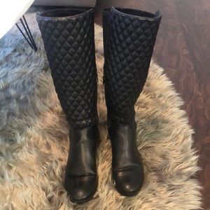 Black Knee High Boots